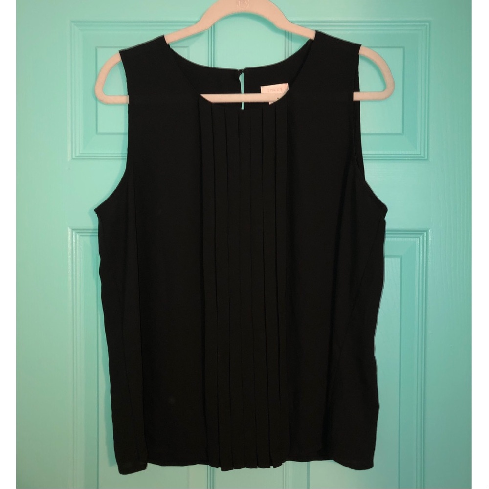 CHICOS chiffon tank top